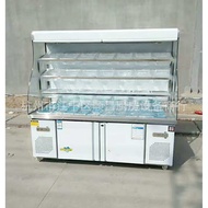ST-⚓Spicy Hot Display Cabinet Equipment Commercial Food Displaying Refrigerator Upright Freezer Commercial Vegetables Fr