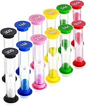 Dsmile Sand Timer,Plastic Hourglass Timer,Colorful Sandglass Hourglass Sand Clock Timer 30sec / 1min