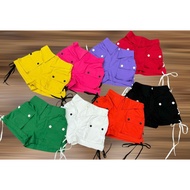 Women's gym shorts, soft khaki cargo shorts for gym, jogging, going out, yoga, gym