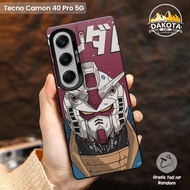 IMD Tecno Camon 40 4G Case Camon 40 Pro 5G Gundam Motif/ | Softcase Accessories IMD Hybrid Premium T