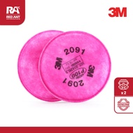 [2 PCS] 3M 2091 P100 PARTICULATE FILTER