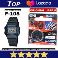 Casio F-105 Baterai jam tangan casio F 105 original bergaransi asli japan