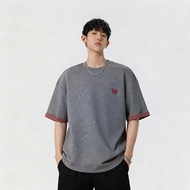 Pound Year Embroidered Men's Casual Summer Loose Fit T-shirt
