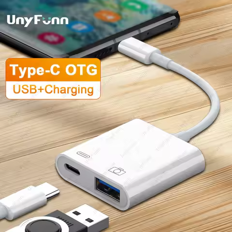 USB-C To USB-A3.0 Adapter with Charging TYPE-C OTG Adapter OTG Cable Type-C Splitter USB Female Adap