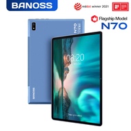 【2024 TOP3】BANOSS N70 Tablet PC 10.1 Inches Android 11 5G WiFi 8800mAh Dual SIM 4G Gaming Online Classroom Meeting for Students 6GB 8GB 10GB RAM 128GB 256GB 512GB ROM