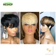 ME Short Human Hair Wigs Womens Party Short Party Wigs