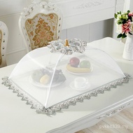 Food Large Size Round Dish Cover Dish Foldable White Rectangular Cover Cover Cover Cover Dining Tabl