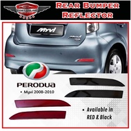 Perodua Myvi SE2 2008 - 2010 Rear Bumper Reflector Led Red Smoke Cover With Light lampu bumper belak