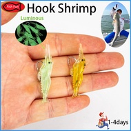 Soft Shrimp Bait Luminous Fishing Lure Freshwater Bait Sea Fishing Bait Soft Bait Shrimp Lure Soft L