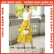 A0 paper making code 955 - 3-tier skirt making