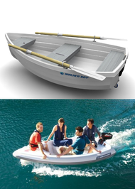 เรือดิงกี้ เรือใบ เรือพลาสติก PP Walker Bay 10 (ไม่รวมไม้พายกับห่วงใส่ไม้พาย)- 10F Dinghy Walker Bay