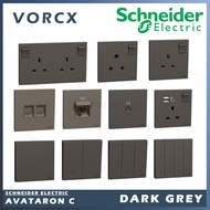 Schneider [ AvatarOn C ] Series Dark Grey Switches & Socket