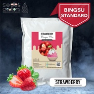 ผงทำบิงซูสำเร็จรูป (Bingsu Powder) สูตร Standard รส สตรอเบอร์รี่ (Strawberry) บรรจุ 1 kg แบรนด์สวีทค