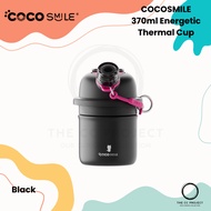 COCOSMILE Energetic Thermal Cup – 370ML | 316 Stainless Steel | 2-Way Drink | Leak-Proof Hot & Cold 