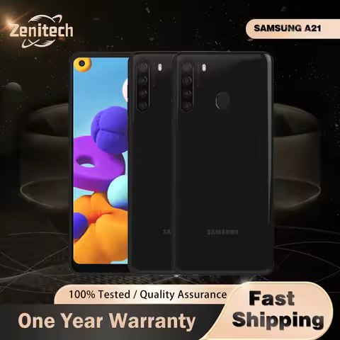 Samsung Galaxy A21 A215U A215F Mobile Phone 6.5'' IPS LCD 3GB+32GB 16MP+8MP+2MP+13MP MT6765 Octa Cor
