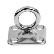 [lzdxwcke3pu] 316 Stainless Steel No Rusting Square Pad Eye Plate Staple Swivel Eye Hook Bimini Rigg