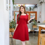 [PeppaClothing] Gavesha Dress | Gaun Scuba Premium | Midi Korea Fashion - D 3869 Panjang Mini  Baju 