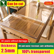 【100 times better quality than cheap tablecloths】 Thickness 2.5 mm pvc table cover PVC Round Table P