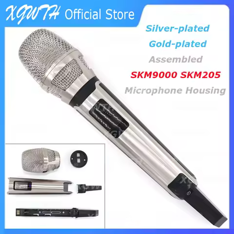 Replacement Repair Wireless Handheld Microphone Cover Mic Housing Silver SKM205 Gold SKM9000 Mesh Ba