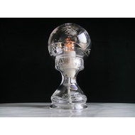 [Old Time] Early Second-Hand Czech Made Crystal Glass Kiriko Table Lamp