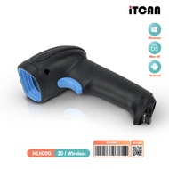 iTCAN เครื่องยิงบาร์โค้ด 1D 2D เครื่องสแกนQrcode เครื่องอ่านบาร์โค้ดไร้สาย Scanner Barcode MLH20