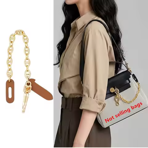 Anti-Wear Leather Pin Cap Lock Chain for Herbag 31/39 - Premium Metal Chain & Leather Paste Protecto