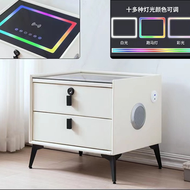 全城热卖 - 智能床頭櫃六鍵跑馬燈LED｜多功能現代簡約藍牙音響櫃｜指紋鎖床邊櫃觸控面板｜無線充電系統智能家具｜智炫六鍵櫃系列｜RGB燈效智能收納櫃｜指紋識別安全床頭櫃｜觸控式多合一邊櫃｜現代科技感臥