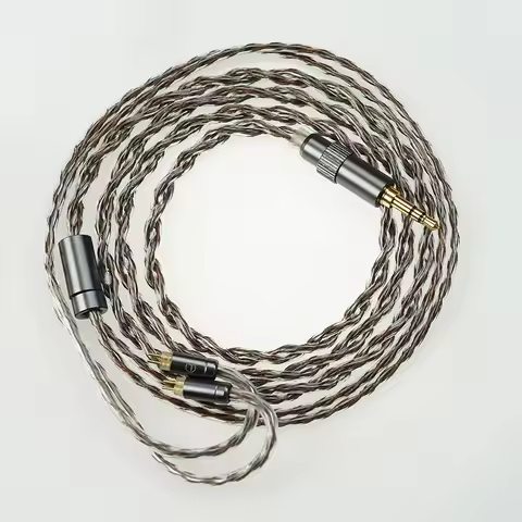JUZEAR Flare Earphone Upgrade Cable Defiant Original 3.5mm+4.4mm Replaceable Cable 6N SPOCC+SCCW Hyb