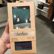Original Timberland Men Crew Sock with Timberland Box and Timberland Paperbag