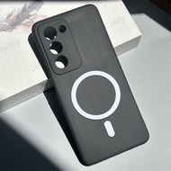 Casing For OPPO A5 4G CPH2727 5G CPH2735 Colorful Matte Protective Cover With Magnetic Sticker