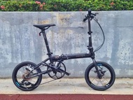 行貨5年保養 啞黑色特別版 / MATTE BLACK DAHON K3 PLUS 9波摺疊車-KAA693-16" (車頭柱伸縮-內摺版)