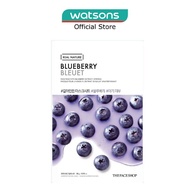 THE FACE SHOP Real Nature Sheet Facial Mask Age Rewind and Toning Blueberry 1s (Expiry: Mar`2027)
