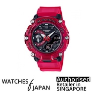 [Watches Of Japan] G-Shock GA-2200SKL-4ADR Ga2200 Sports Watch Men Watch Red transparent Resin Band Watch Ga2200SKL