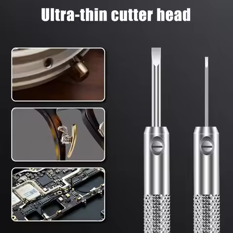 5pcs/set Essential Precise Aluminum Screwdriver Kit 0.8-1.6mm Suitable For Watches Home Repairs Prof