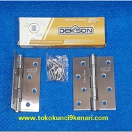 DEKSON 4INCH ESS DL DOOR HINGE 4"x3"x2mm 2BB SUS304