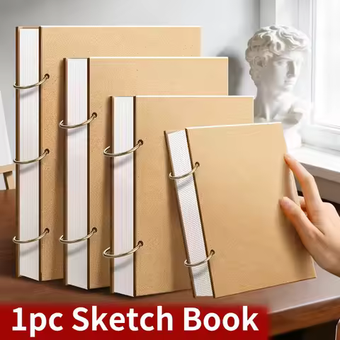 1pc Marie's Sketchbook 4 Sizes 32K/A5/16K/A4 160gsm/90lb, Travel Thick Paper for Drawing, Sketching,