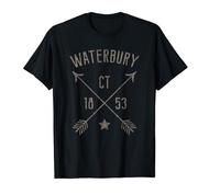 Waterbury CT T Shirt Distressed Boho Style Home City