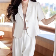 Lovito Casual Blazer Plain Fake Pocket Button Blazer for Women LNE64107