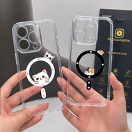 HP (25) Softcase Motif Magsafe Glossy Clear Case For Samsung A17 A16 A15 A14 M15 A36 A56 A55 M36 A01