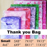 100pcs Thank you Bag (Random) Goodie Bag Bag 4X6" 5X8" 6X9" 7X10" 8X11" 9X13'' 11X15''