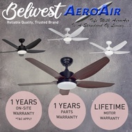 (LOWEST PRICE GUARANTEED) AEROAIR AA-528i 48 56inch DC Motor Ceiling Fan - with/without LED Light