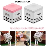 TONFASHION TP7500 Billiard Chalk, Square Non-slip Snooker Neutral Pool Chalk, Professional Fine Powd