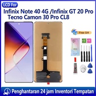 ORIGINAL LCD Untuk Infinix Note 40 4G X6853/Infinix GT 20 Pro X6871/Tecno Camon 30 Pro CL8