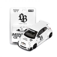 MINI GT LIBERTY WALK LBWK ABARTH 595 LB-WORKS x ABAS WORKS 1/64 WHITE MGT00809