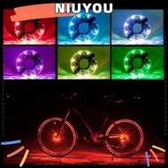NIUYOU Colorful Bicycle Spoke Lights,  LED Rechargeable Bike Wheel Hub Lights,  USB Warning Safety Bicycle Lights