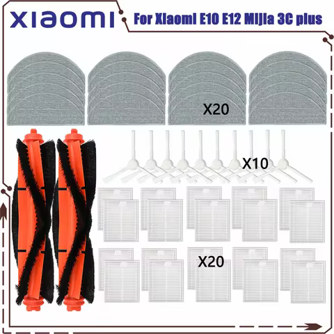 For Xiaomi Robot Vacuum E10 E12 E10C C103 Mijia 3C Plus / 3C Pro Spare Parts Accessories Main Side B