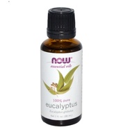 🌿 NEW Stock NOW Foods Eucalyptus Essential Oil - Clarifying Aromatherapy, Steam Distilled, 100% Pure 30ml