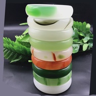 Bracelet Hetian 26.3.6 Glass Widened Bracelet Version Imitation Bracelet Pin White Gift Running Rive