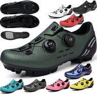 2 2023 Cycling Sneaker Mtb With Cleats Men Carbon Sports Speed Bike Shoes Women Mountain Racing Flat SPD Road Cycling Footwear