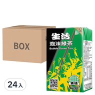 生活 泡沫綠茶  250ml  24入